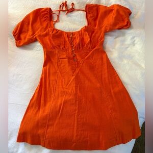 Orange mini dress size small